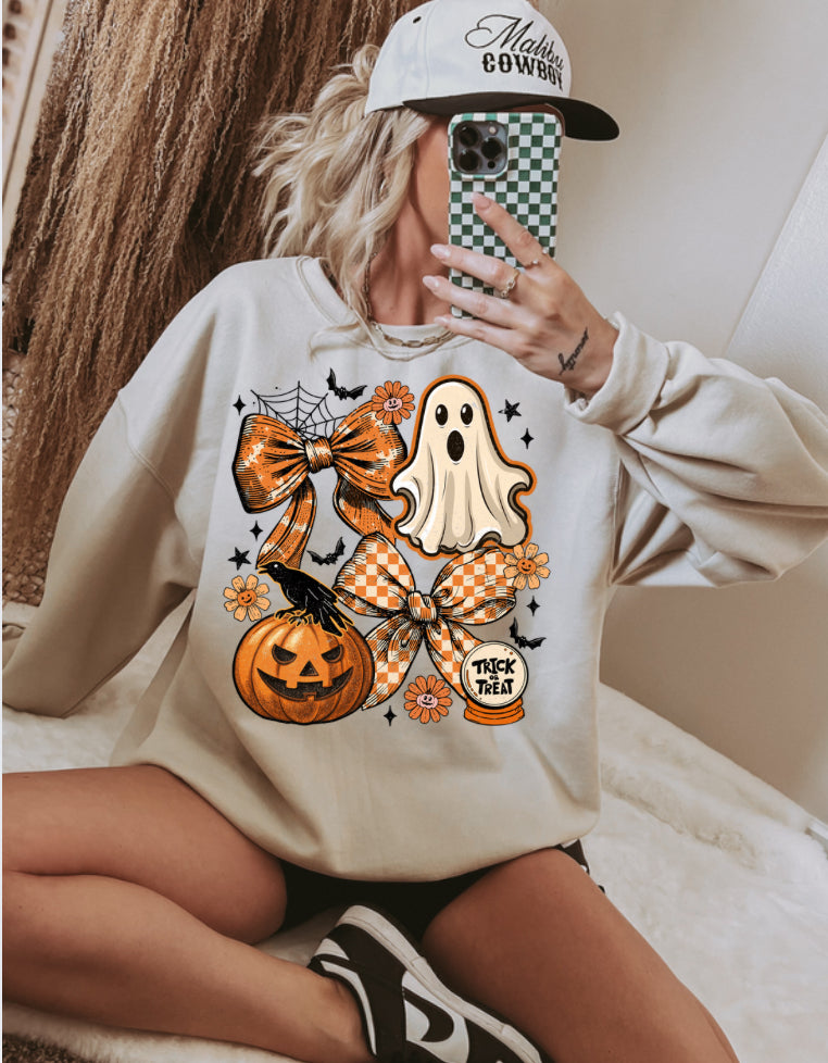 Vintage Halloween Ghost Coquette DTF Transfer