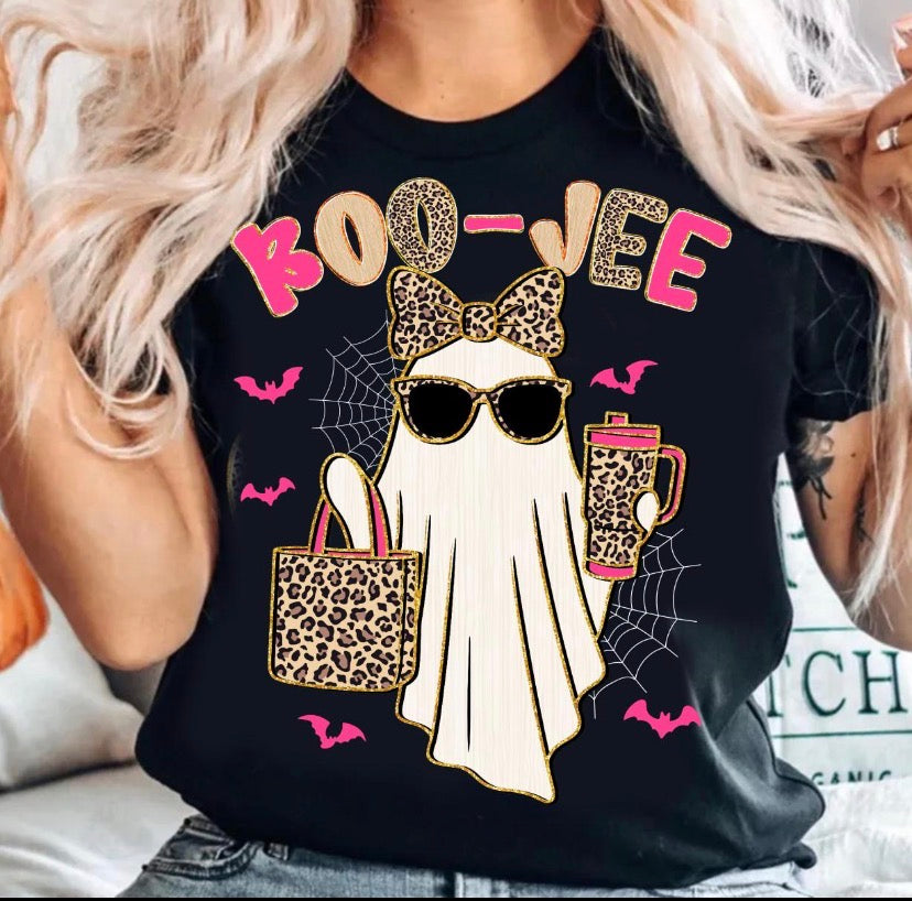 Preppy leopard Ghost DTF Transfer