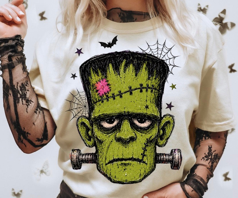 Frankenstein Halloween DTF Transfer