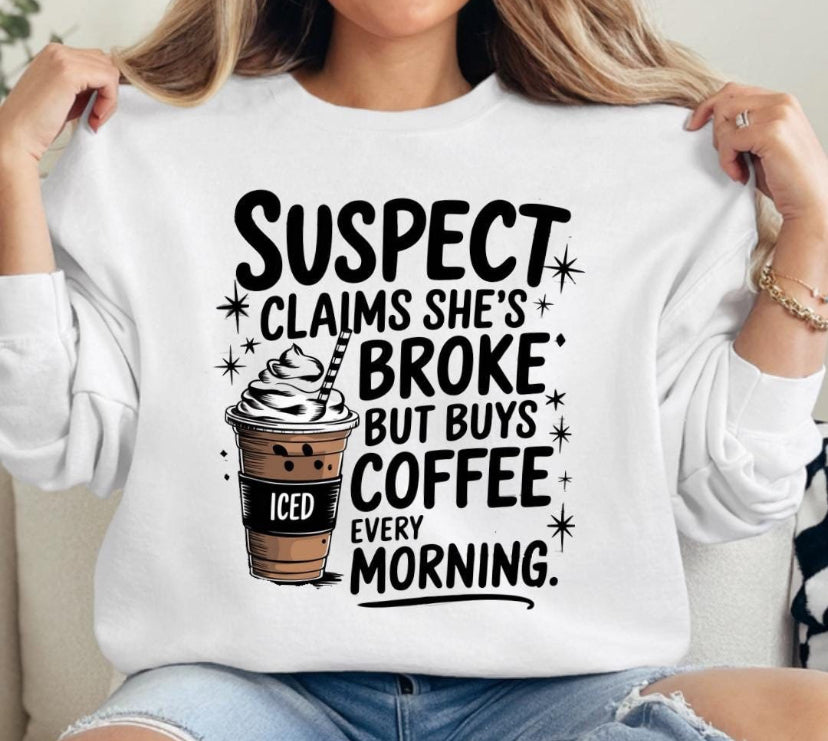 Suspect Coffee DTF Transfers