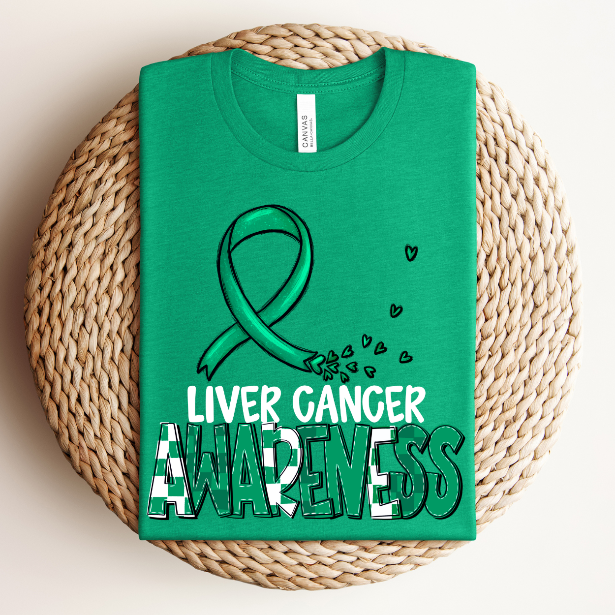 Liver Cancer WHITE DTF Transfer