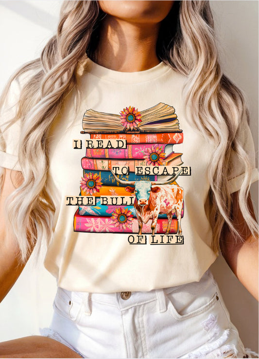 I Read to Escape DTF Transfer