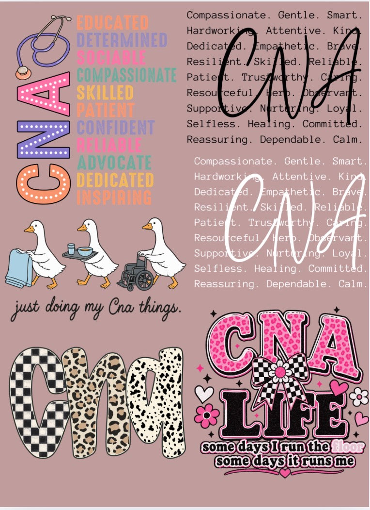 Pre Made CNA Gang Sheet