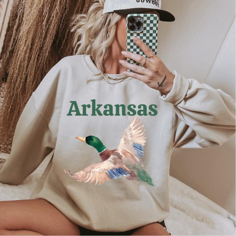 Arkansas Flying Duck DTF Transfers