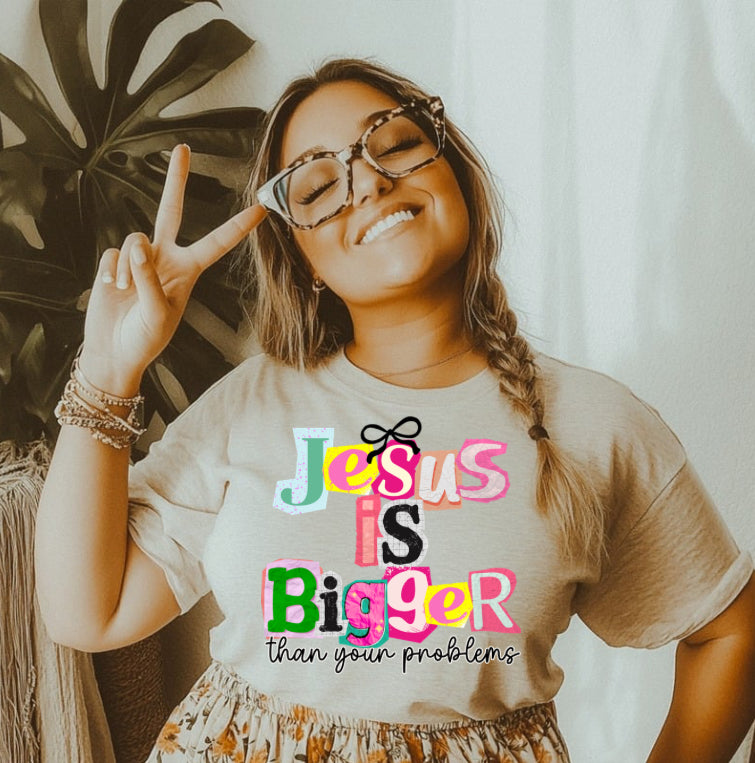 Jesus is Bigger DTF Tranfers