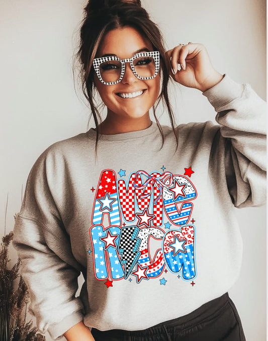 America Stars DTF Tranfers