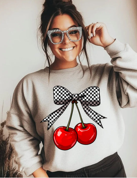 Checkered Bow DTF Transfers
