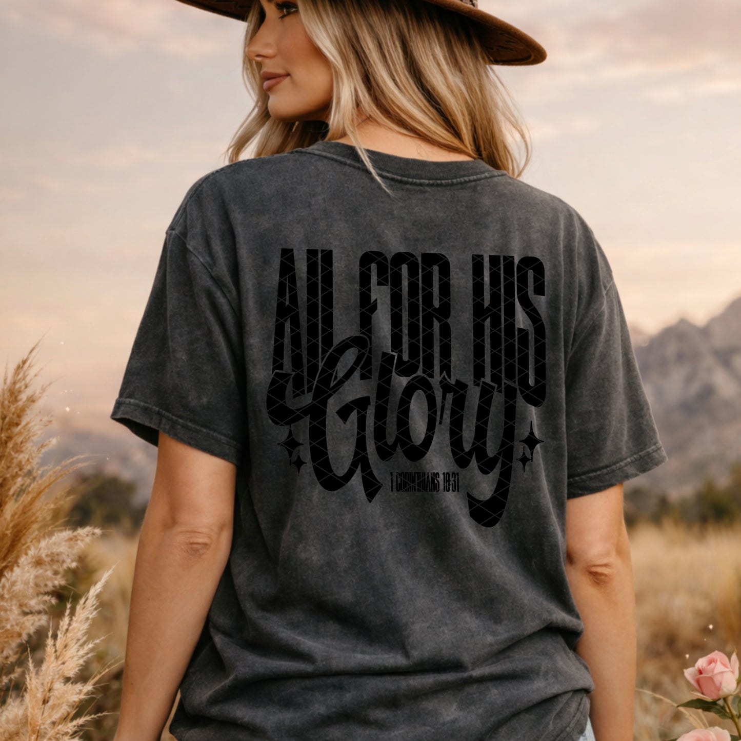 All For His Glory DTF Transfer