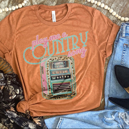Play Me A Country Song DTF Transfer