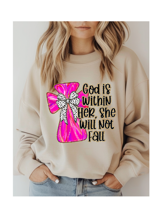God Is Within Her DTF Transfer