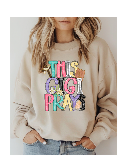 This Gigi Prays DTF Transfer