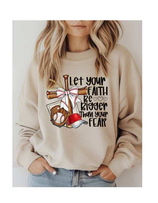 Let You Faith Be Bigger Baseball DTF Transfer