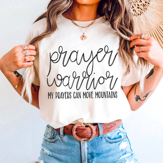Prayer Warrior DTF Transfer