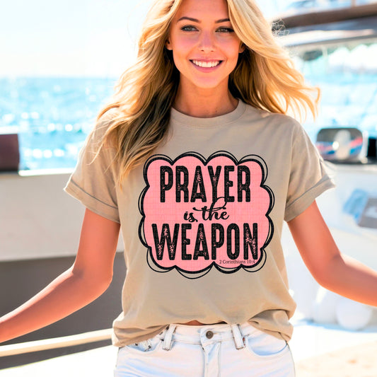 Prayer Is The Weapon DTF Transfer
