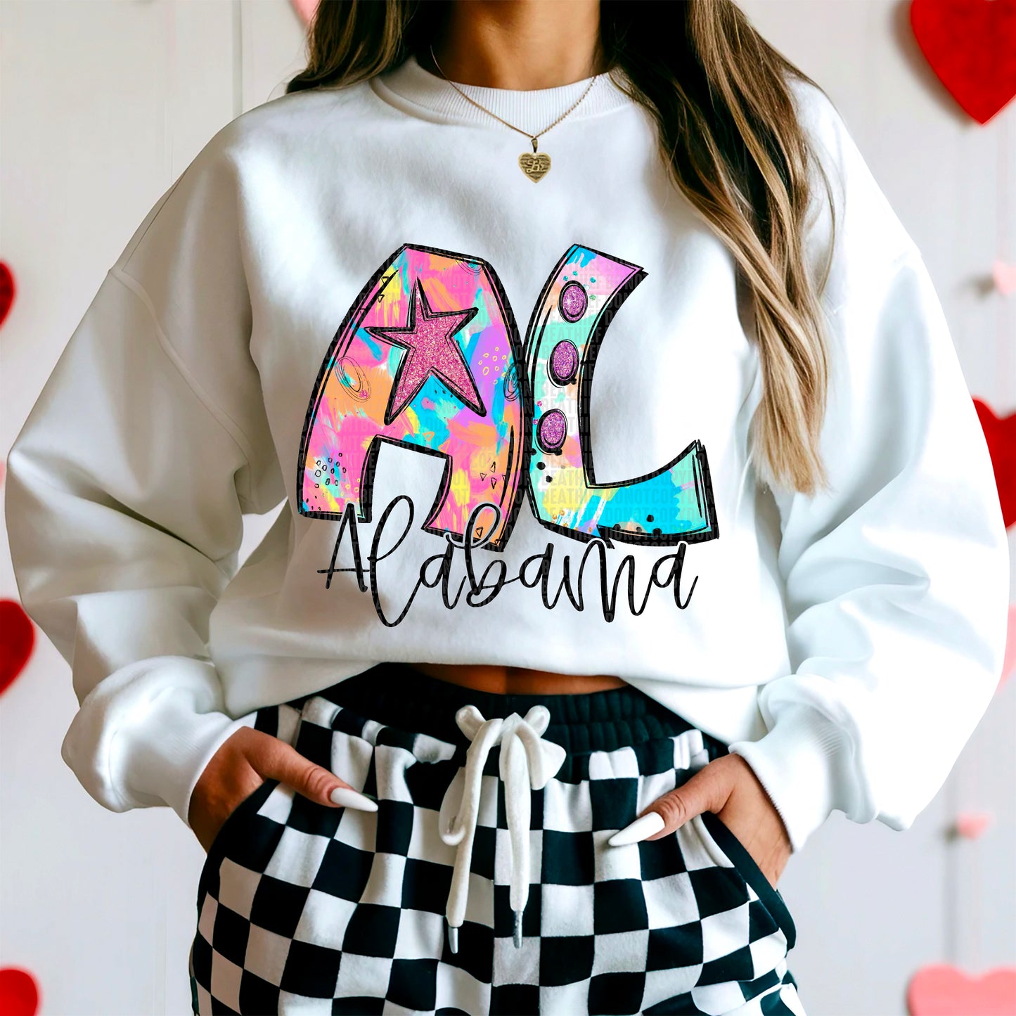 Neon Alabama DTF Transfer