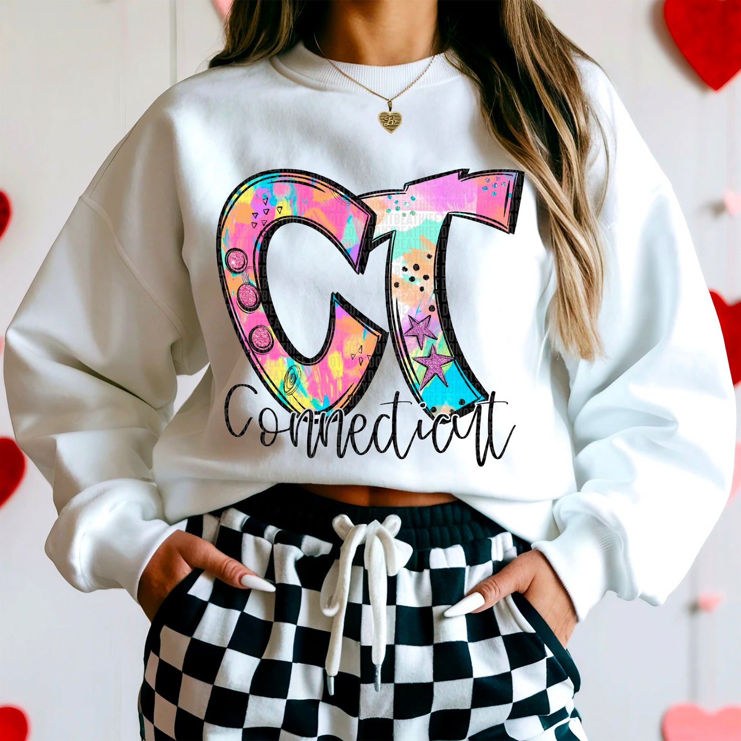 Neon Connecticut DTF Transfer