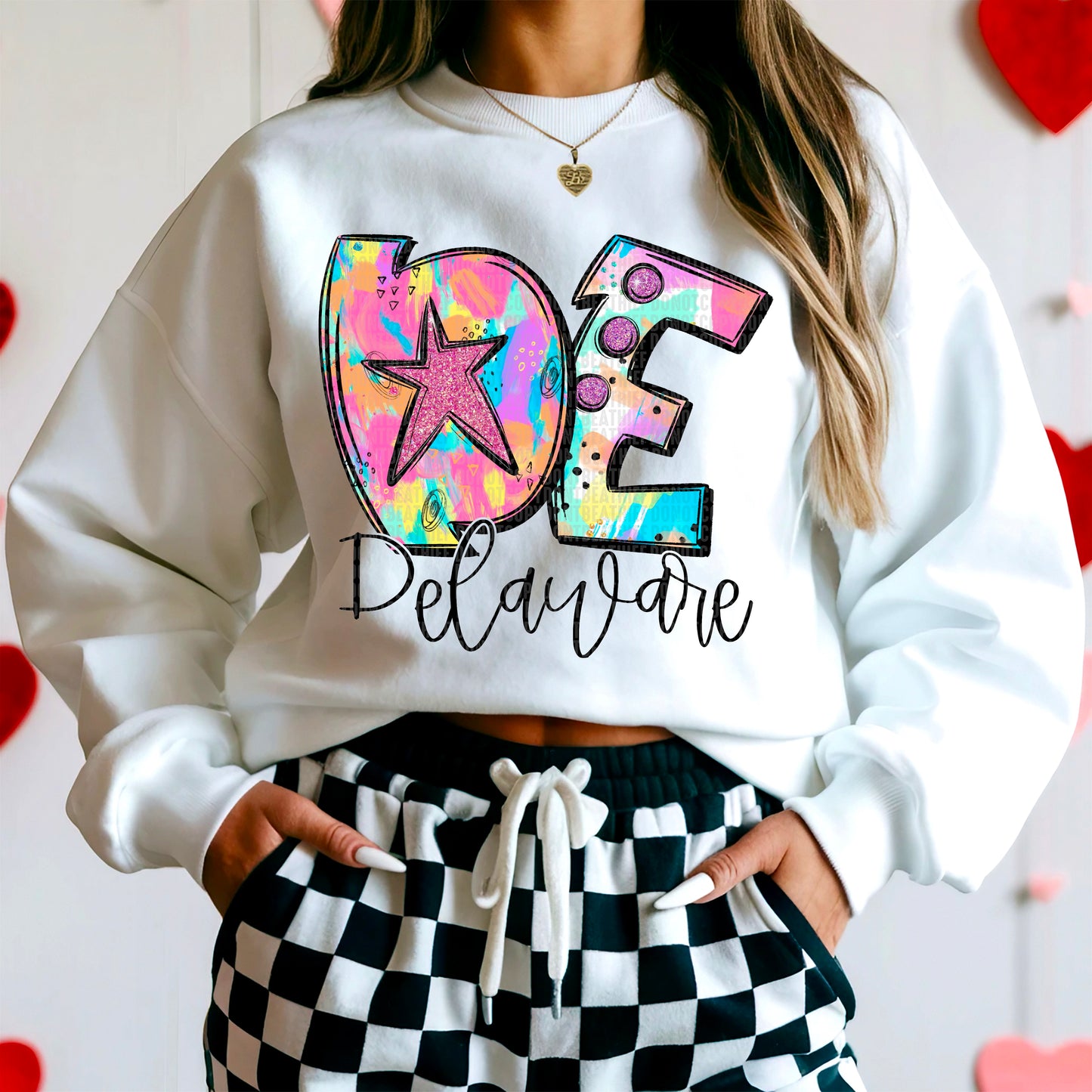 Neon Delaware DTF Transfer