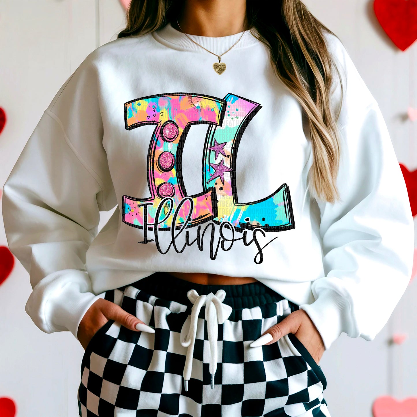 Neon Illinois DTF Transfer