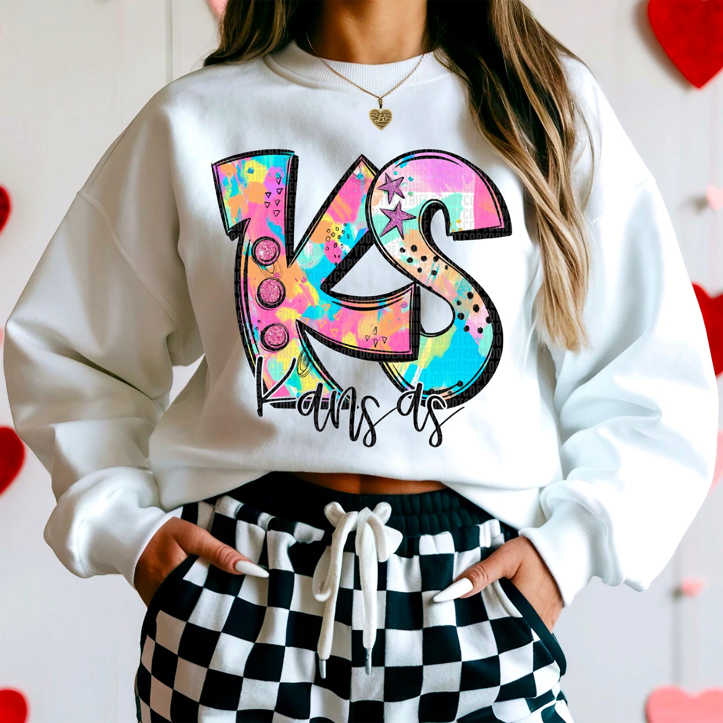 Neon Kansas DTF Transfer