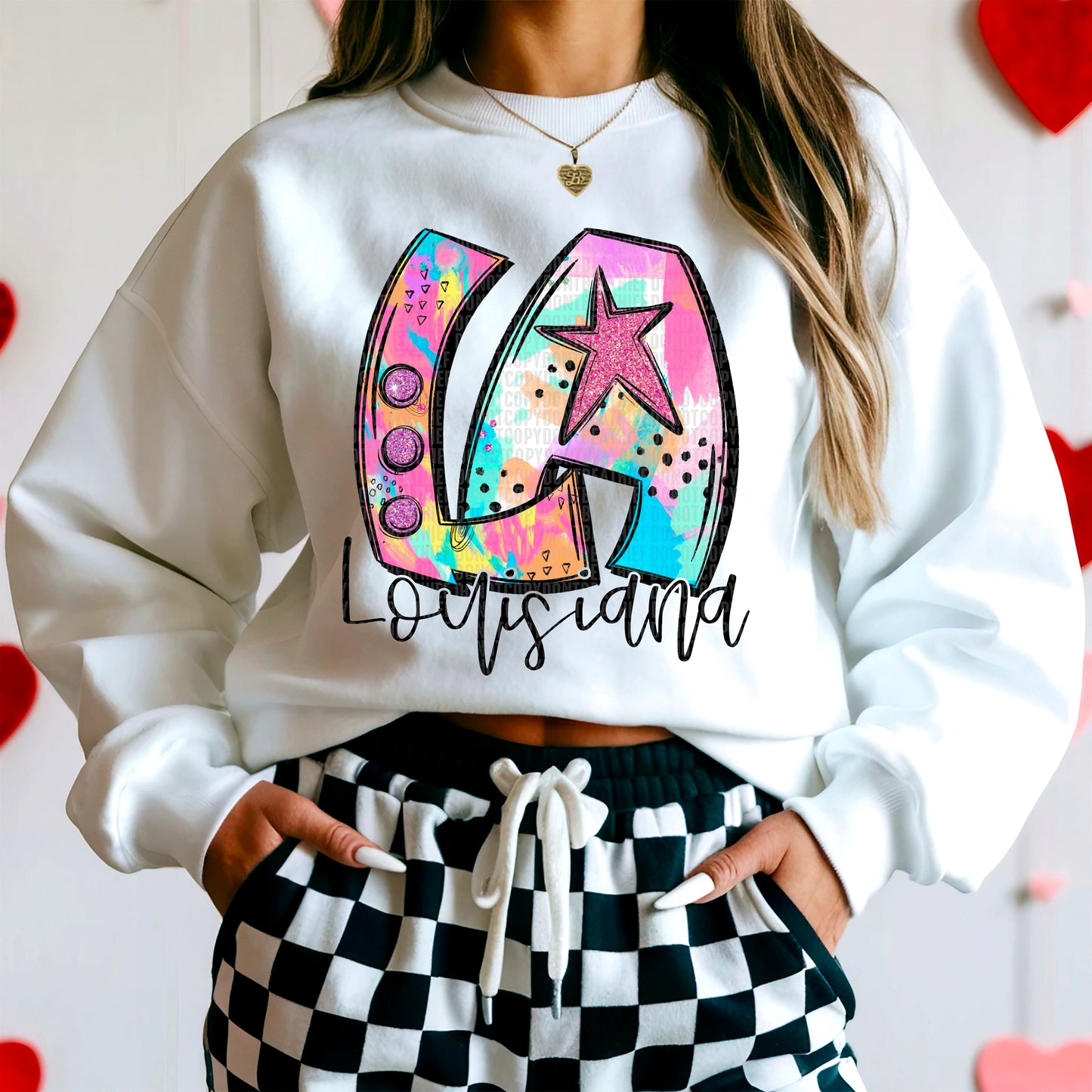 Neon Louisiana DTF Transfer