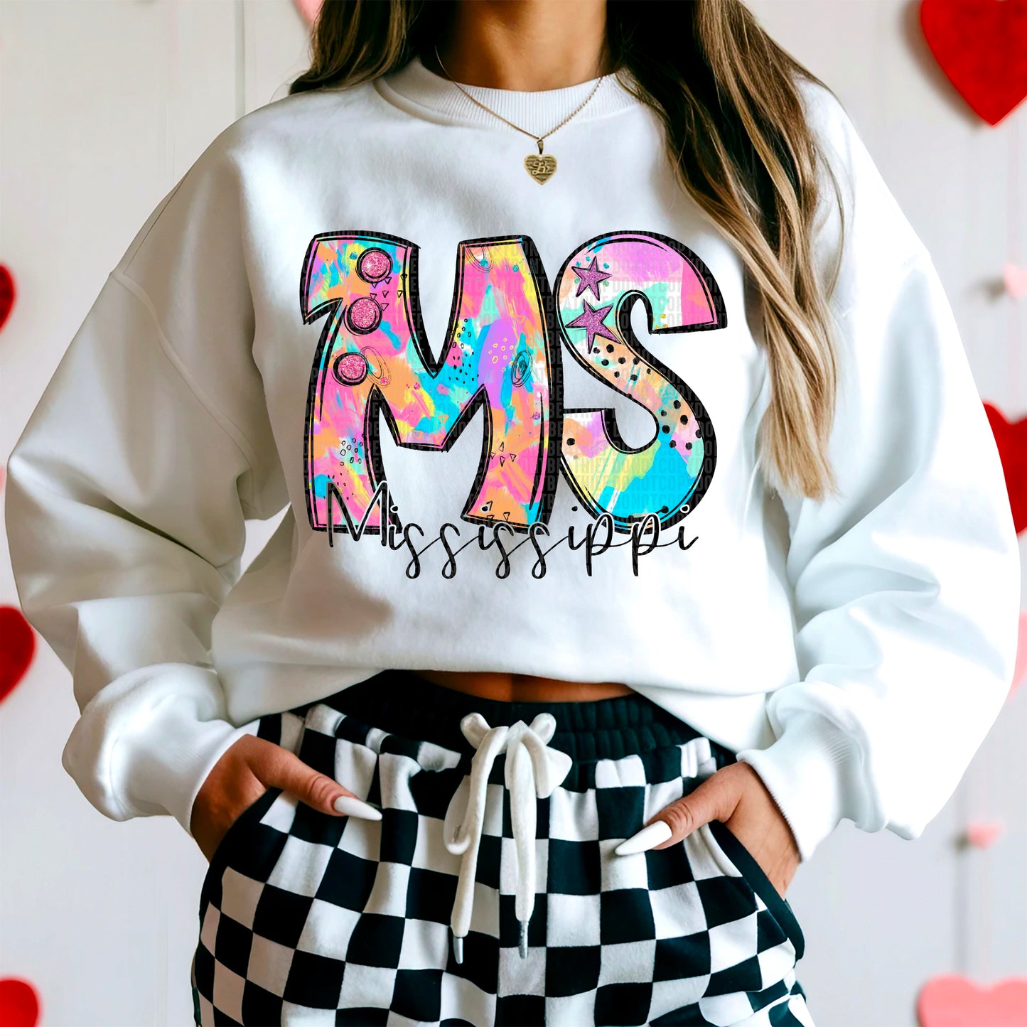 Neon Mississippi DTF Transfer