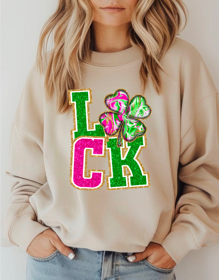 Luck Four Leaf Clover DTF Transfer