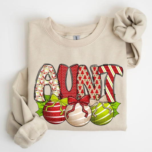 Kay’s and Grace Transfers 12” Christmas Aunt DTF Transfer