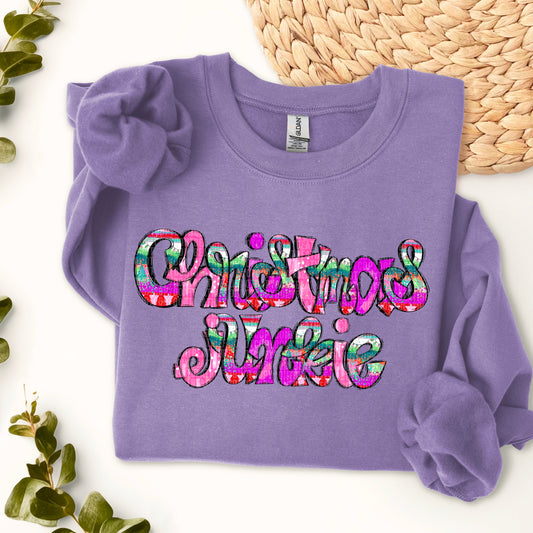 Kay’s and Grace Transfers 12” Christmas Junkie DTF Transfer Christmas Junkie DTF Transfer
