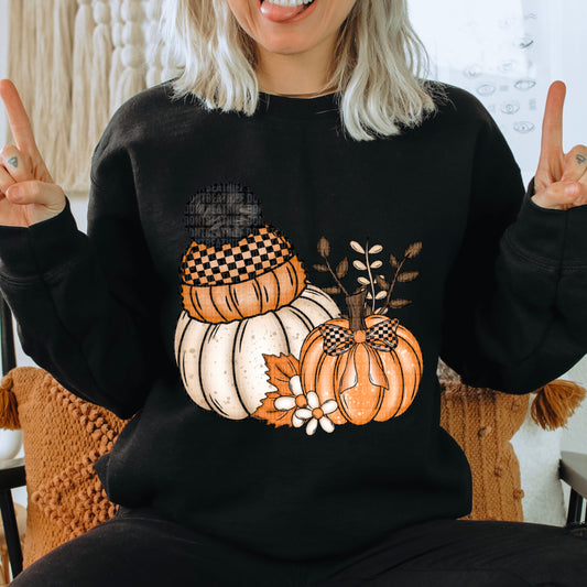 Kay’s and Grace Transfers 12” Fall Pumpkins DTF Transfer Fall Pumpkins DTF Transfer