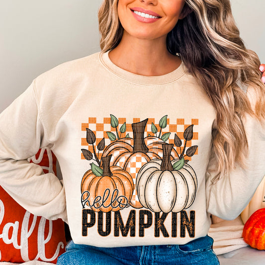 Kay’s and Grace Transfers 12” Hello Pumpkin DTF Transfer Hello Pumpkin DTF Transfer