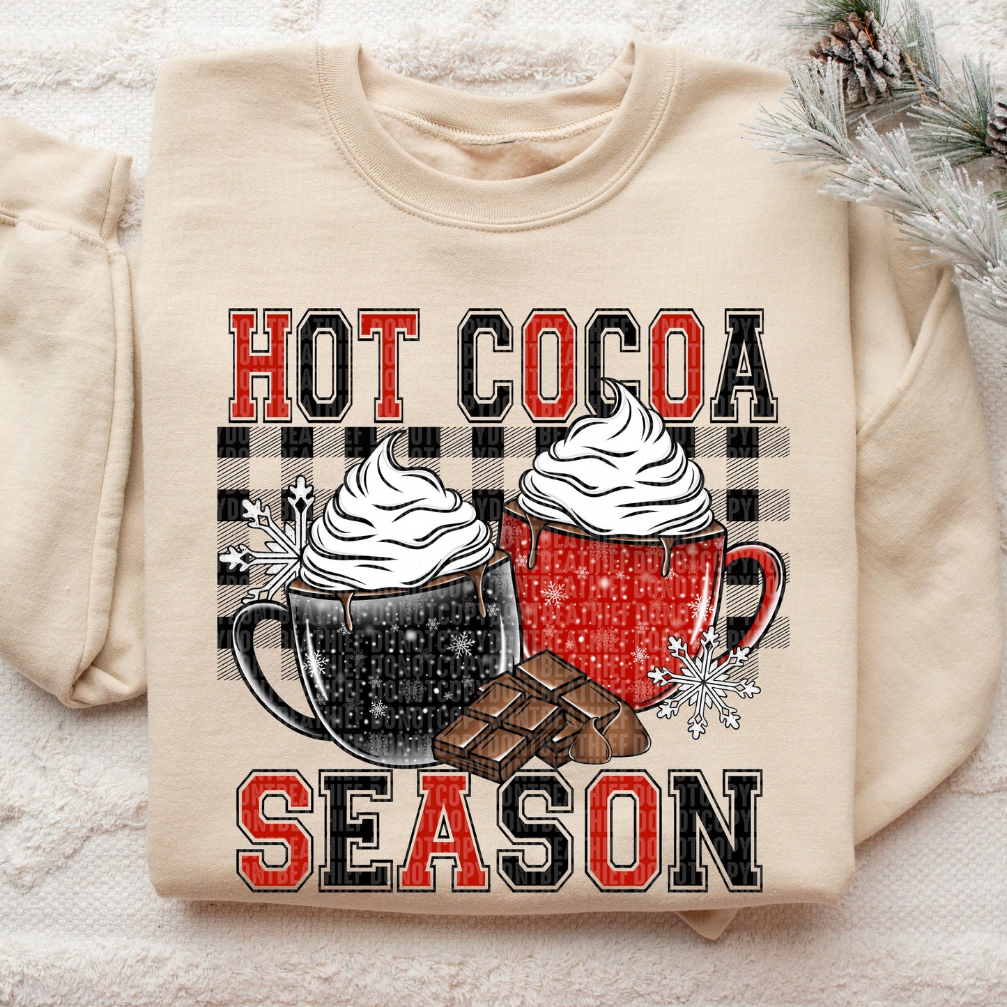 Kay’s and Grace Transfers 12” Hot Cocoa Season DTF Transfer Hot Cocoa Season DTF Transfer