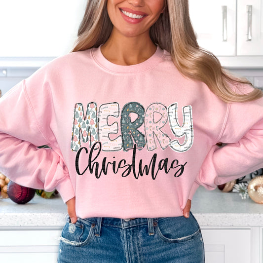 Kay’s and Grace Transfers 12” Merry Christmas DTF Transfer Merry Christmas DTF Transfer