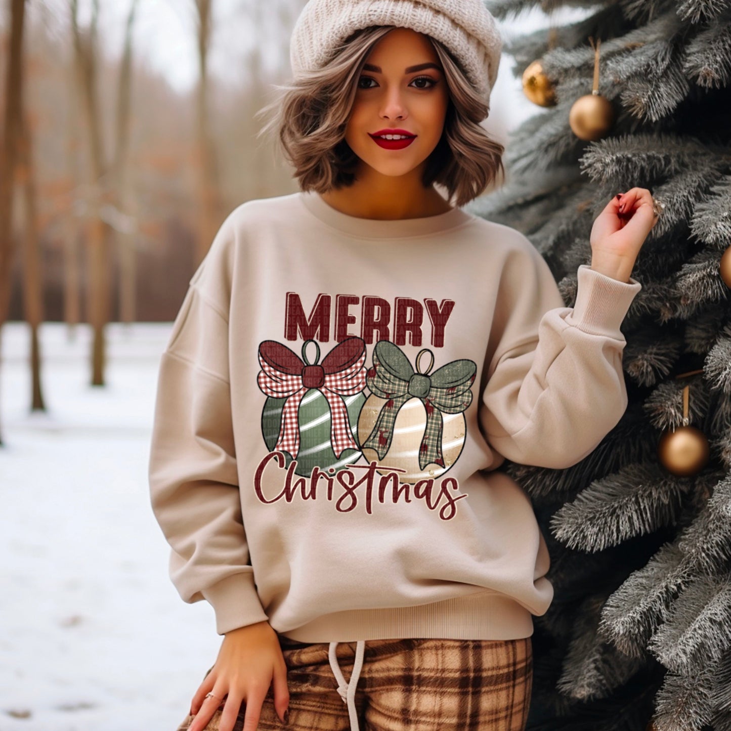 Kay’s and Grace Transfers 12” Merry Christmas DTF Transfer Merry Christmas DTF Transfer