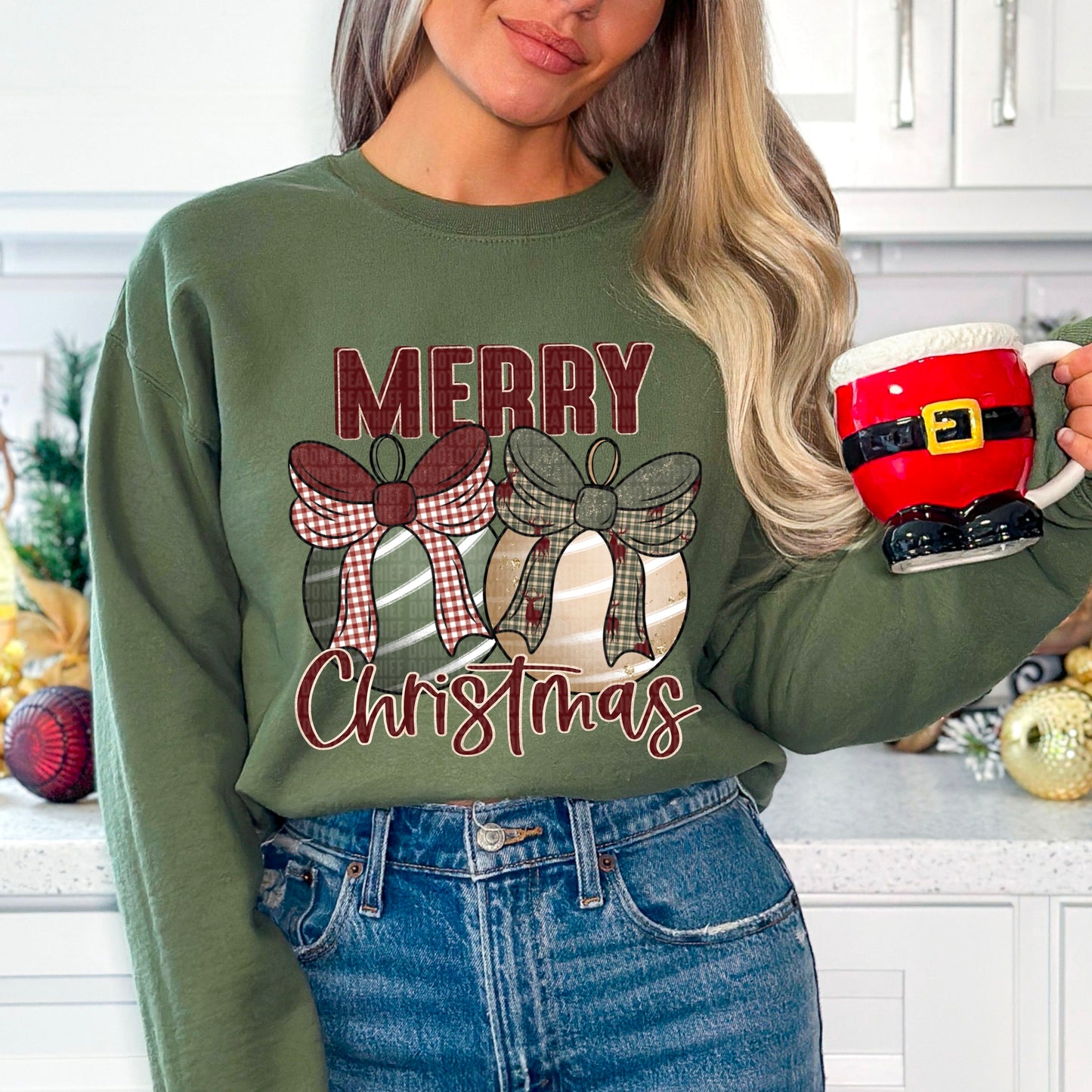 Kay’s and Grace Transfers 12” Merry Christmas DTF Transfer Merry Christmas DTF Transfer
