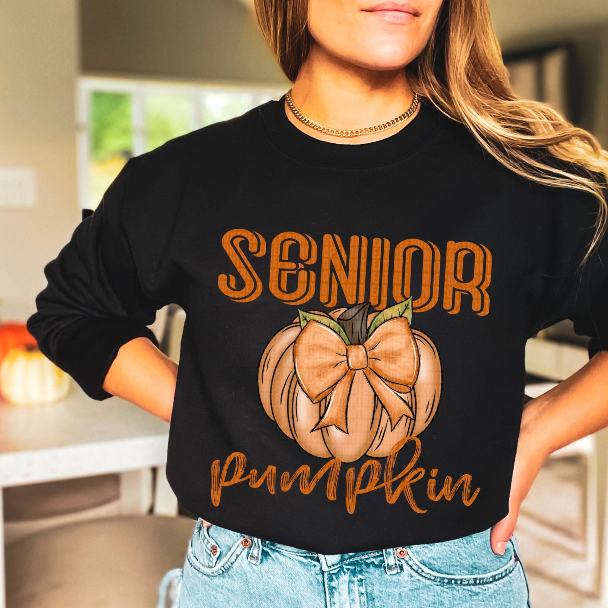 Kay’s and Grace Transfers 12” Senior Pumpkin DTF Transfer Senior Pumpkin DTF Transfer