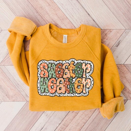 Kay’s and Grace Transfers 12” Sweater Weather DTF Transfer Sweater Weather DTF Transfer