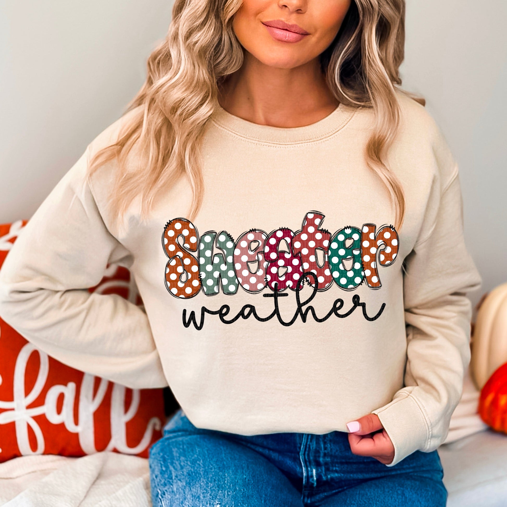 Kay’s and Grace Transfers 12” Sweater Weather DTF Transfer Sweater Weather DTF Transfer