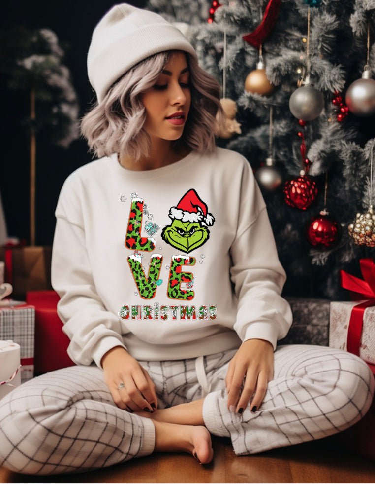 Kay’s and Grace Transfers 12x12 Love Grinch Heat DTF Transfer