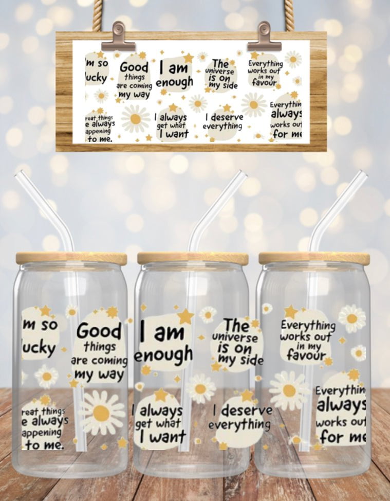 Kay’s and Grace Transfers 16 oz I”m Enough Uv wrap