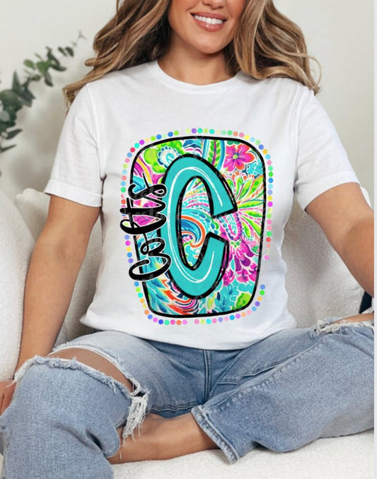 Kay's & Grace Clothing Company  11” Colts scribble Letter