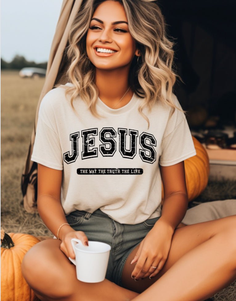 Kay's & Grace Clothing Company  11x11 Jesus The Way The Truth And The light Heat DTF Transfer