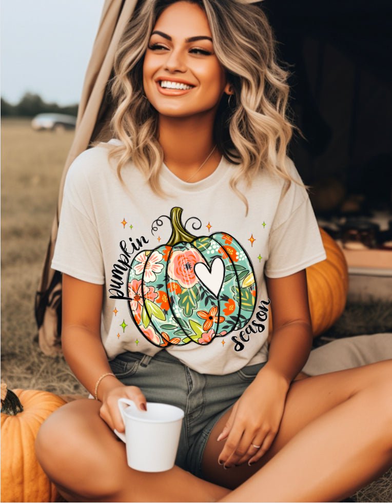 Kay's & Grace Clothing Company 11x11 Multicolor Pumpkin Season Heat DTF Transfer