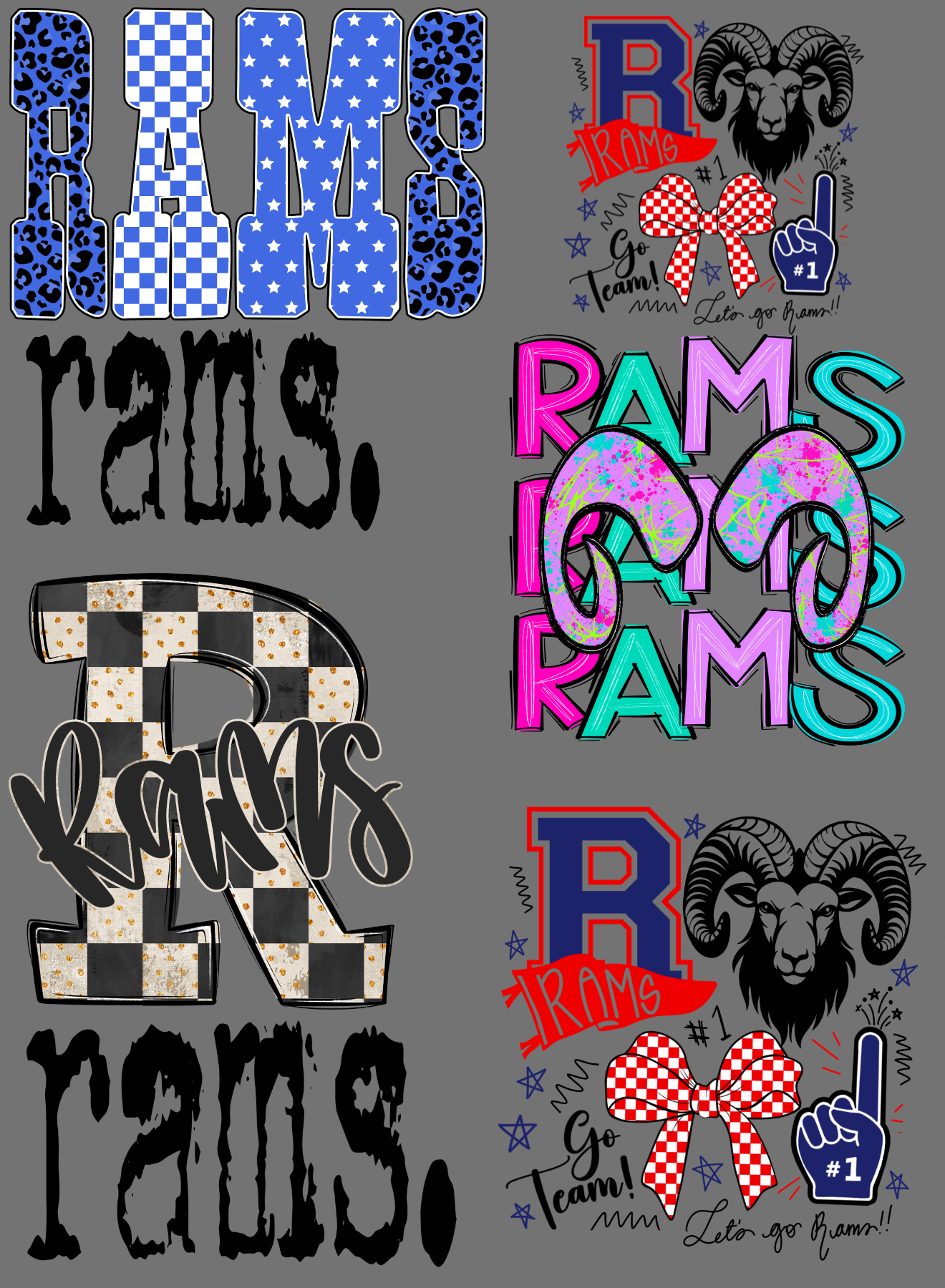 Rams Premade Gang sheet