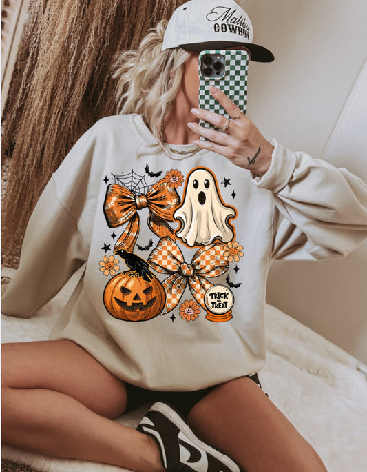 Vintage Halloween Ghost Coquette DTF Transfer