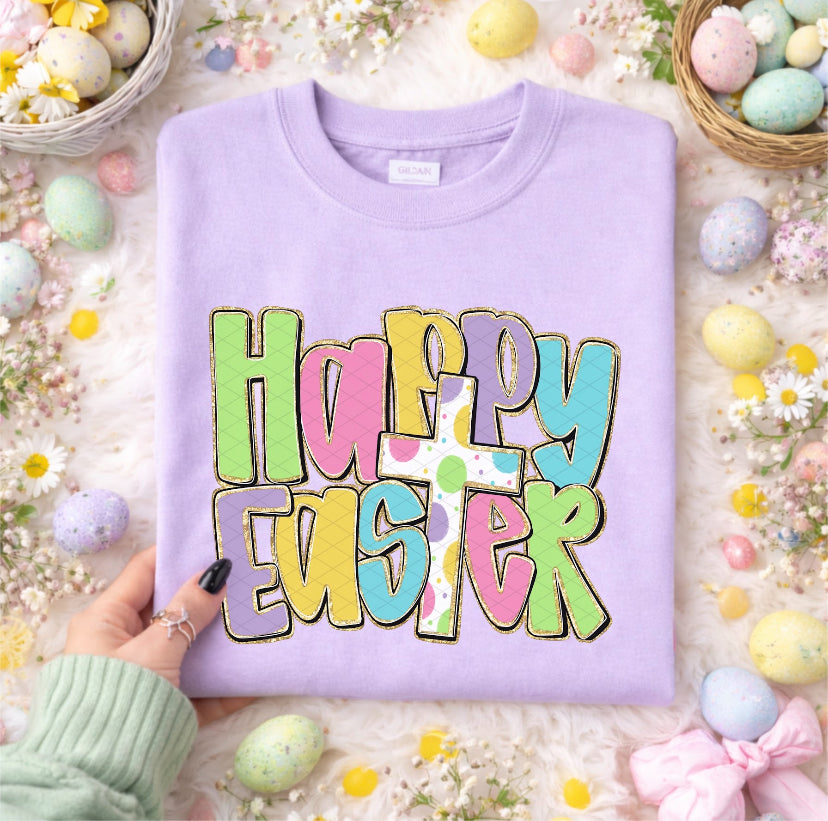 Happy Easter DTF Transfer
