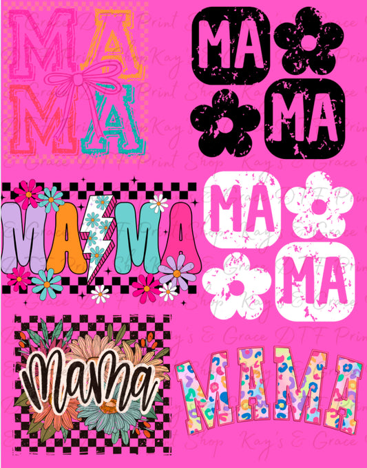 Adult Pre Made Mama Gang Sheet