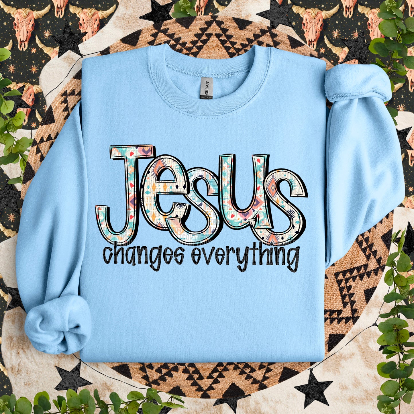 Jesus Changes Everything DTF Transfer