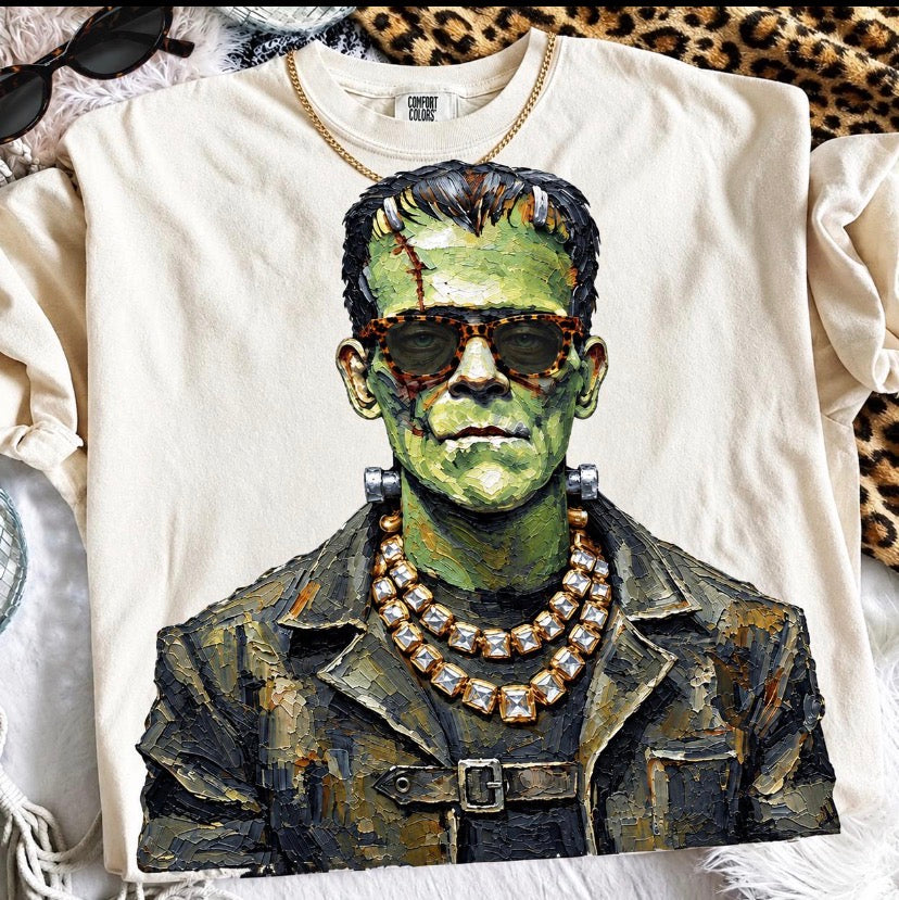 Glam Frankenstein DTF Transfer