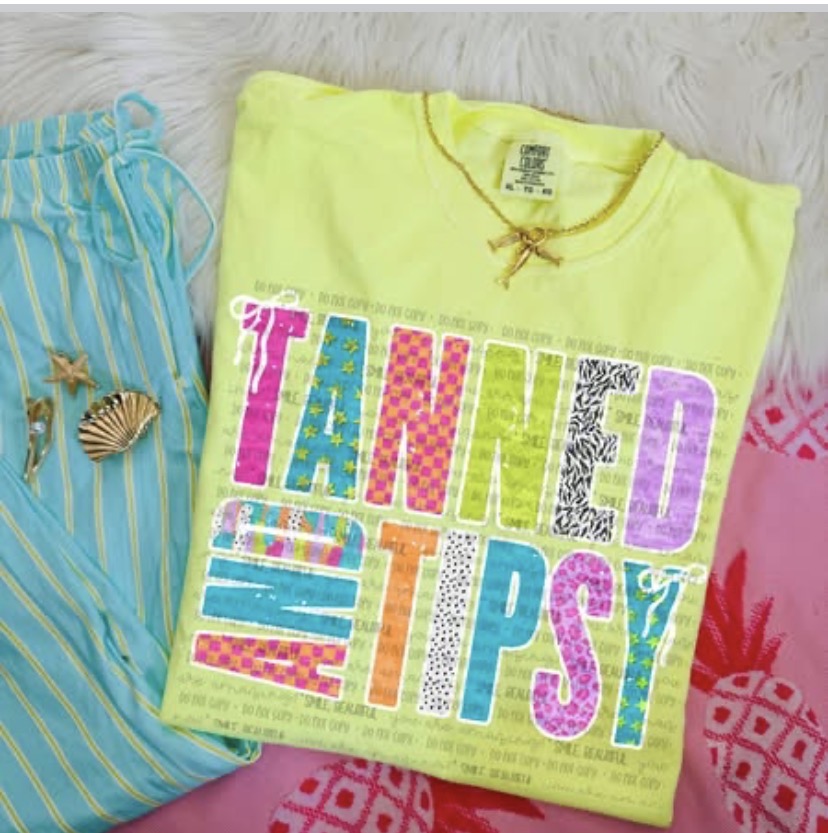 Tanned And Tipsy DTF Transfers