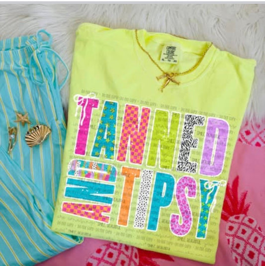 Tanned And Tipsy DTF Transfers